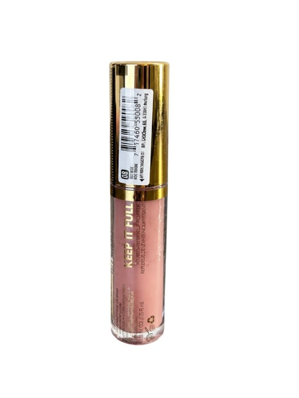 Milani Keep It Full Nourishing Lip Plumper 08 Soft Rose 0.13 Fl Oz Cruelty-Free